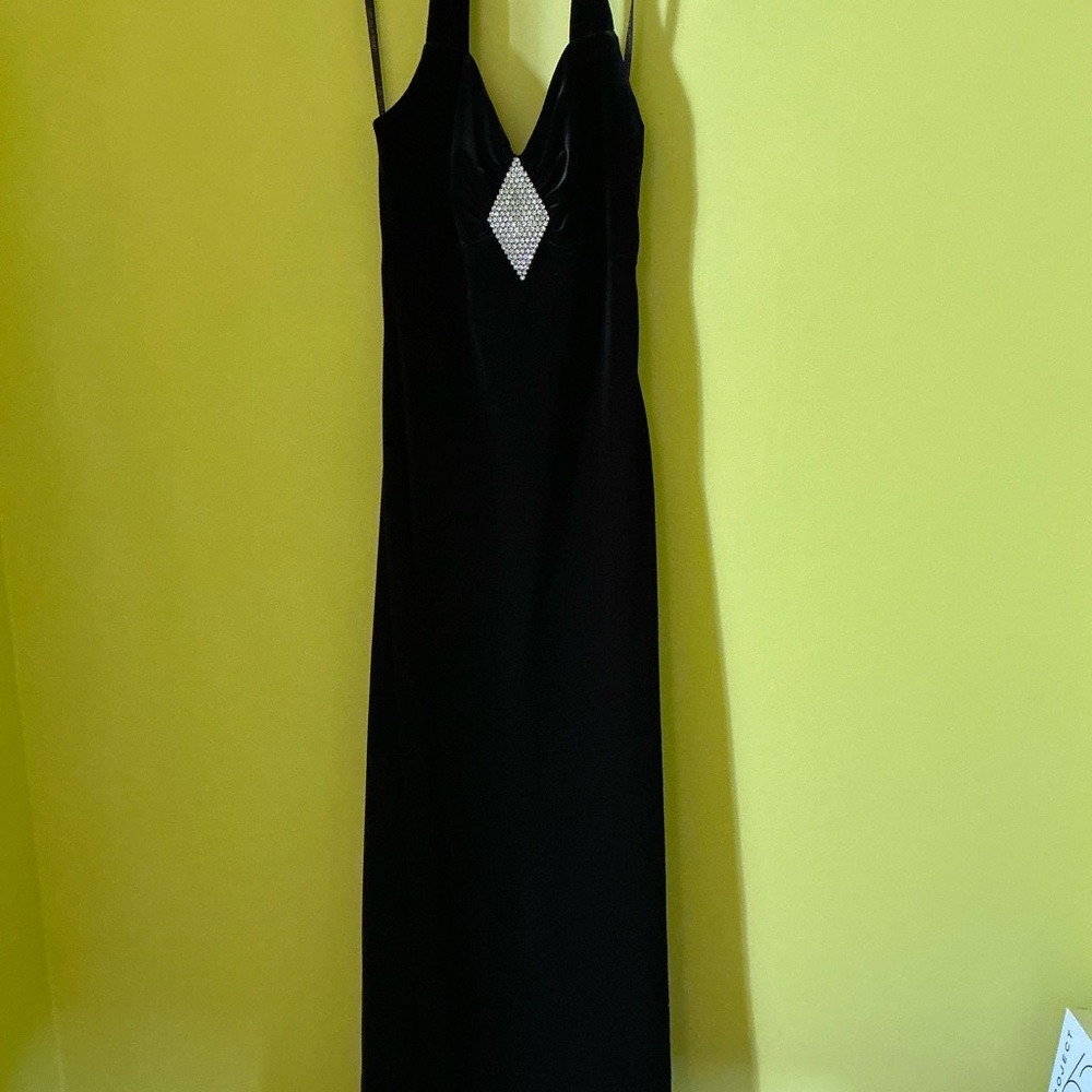 Y2K Betsy & Adam Black Prom Dress